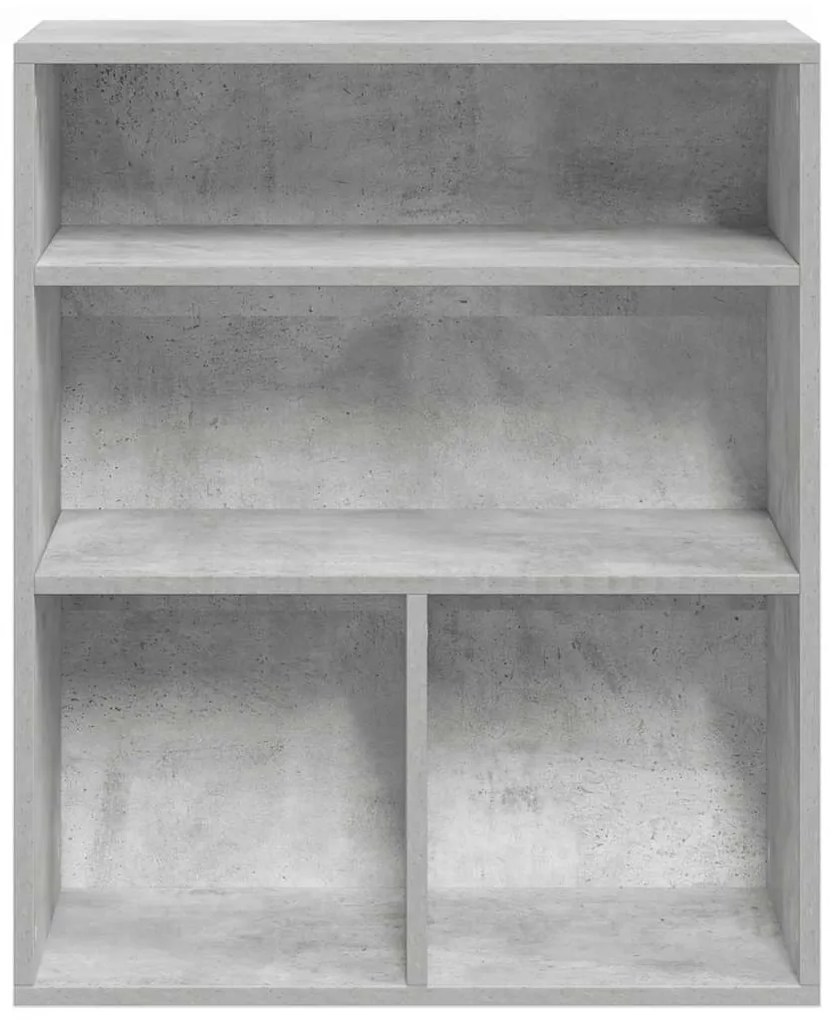 könyvszekrény betonszürke 60x30x71,5 cm szerelt fa