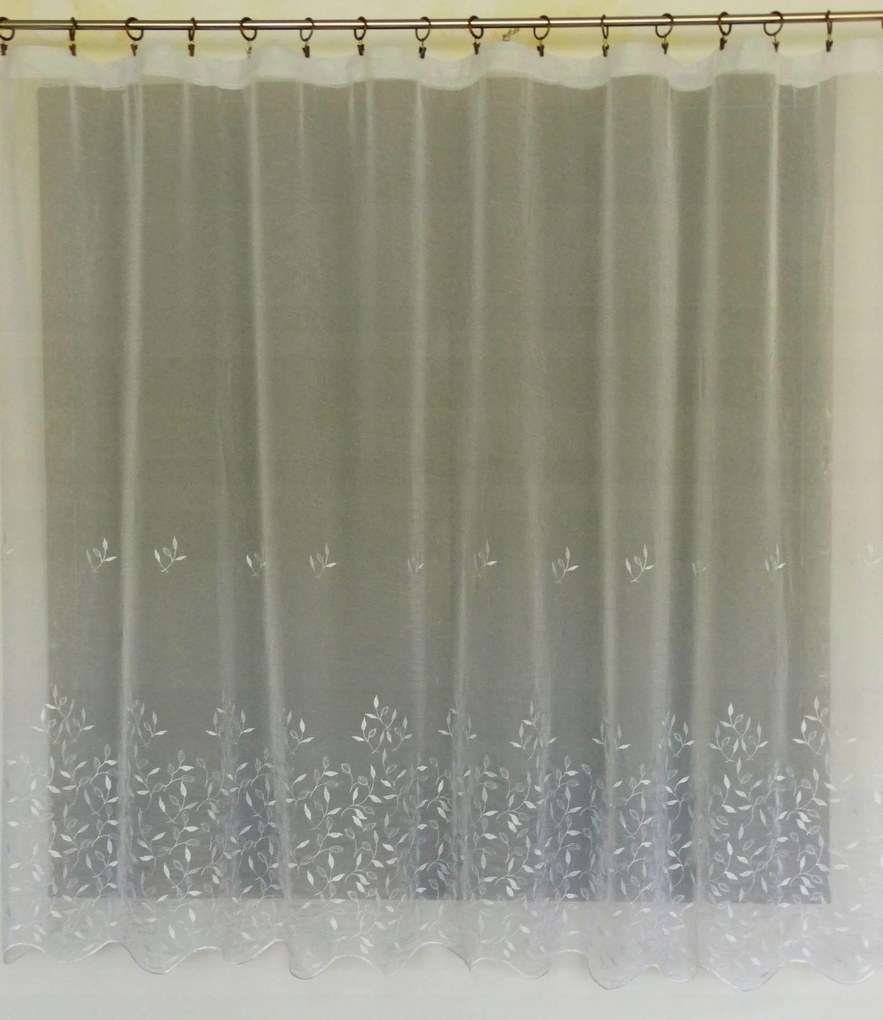 Mg Inter Függöny Fátyol E sima Hímzés 300x170 szalaggal