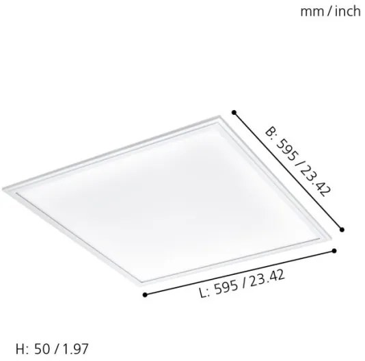 Eglo 96663 - LED RGBW Dimmelhető lámpa SALOBRENA-C LED/30,5W/230V + távirányító