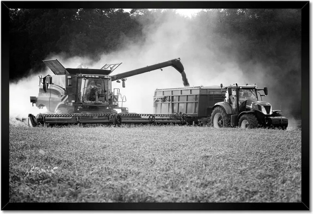 Poszterek keretben 60x40 Aratás Traktor Kombájn