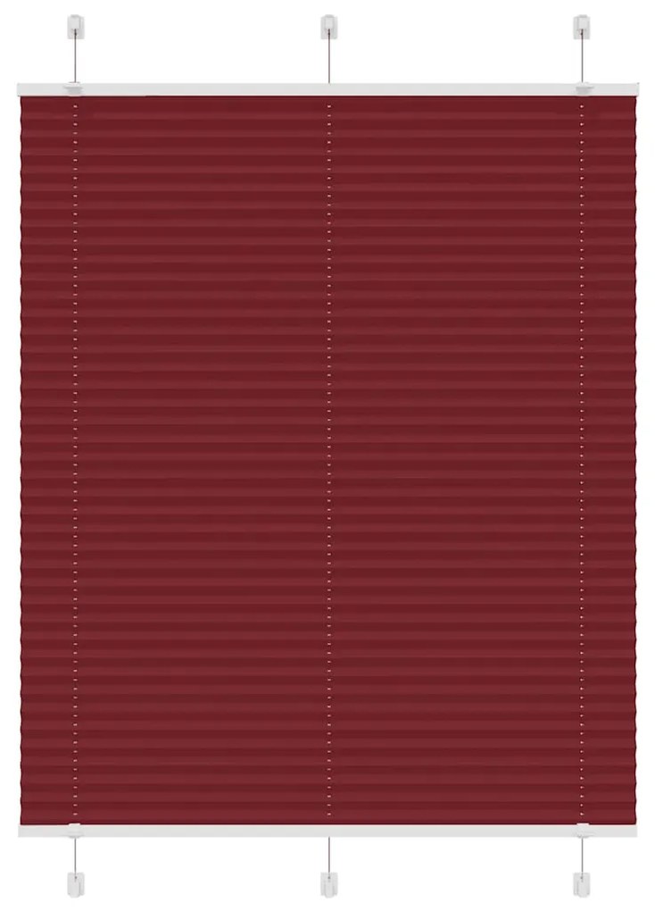 pliszírozott redőny Bordeaux piros 105x100 cm szövetszélesség