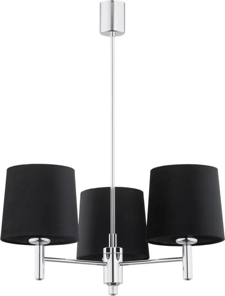 ARGON 6107 BOLZANO Modern Csillár Króm, Sötét Szürke E27 IP20