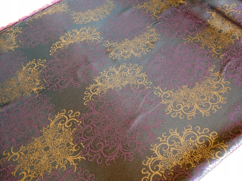 Mg Tk függönydísz Szilva/ Arany/fekete 185