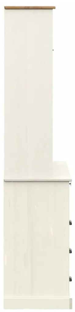 VIGO fehér tömör fenyőfa magasszekrény 80x40x176 cm