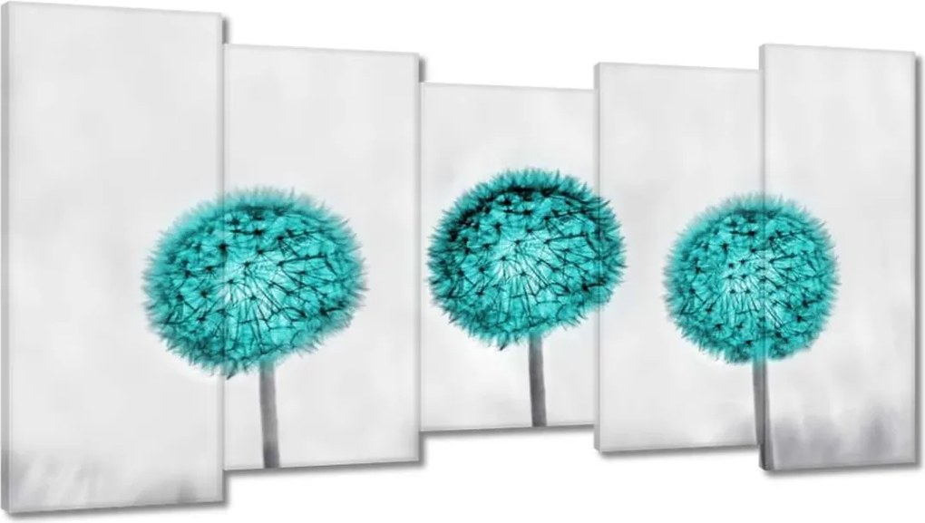 Vászonkép 150x80 Türkiz pitypang virág