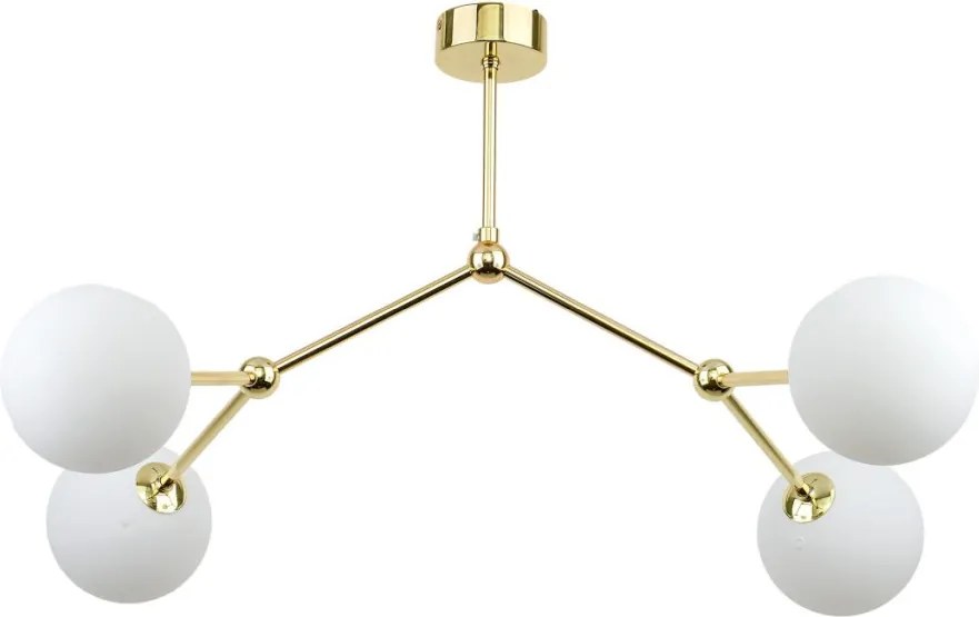 TK LIGHTING 6470 FAIRY Glamour Mennyezeti Lámpa Fehér, Arany G9 IP20