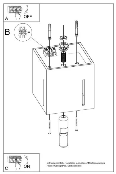 Mennyezeti lámpa PIXAR 1xG9/40W/230V