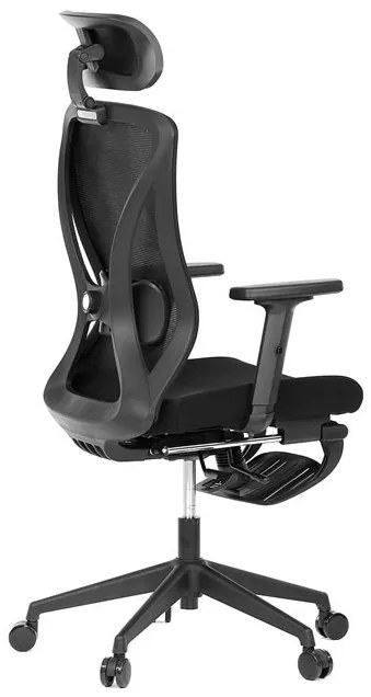 Fekete Hálós Irodai Szék, Szinkron Mechanikával. KA-S257 BK