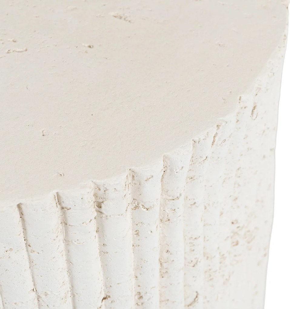 Modern dohányzóasztal TIALL 38 cm, krémbézs