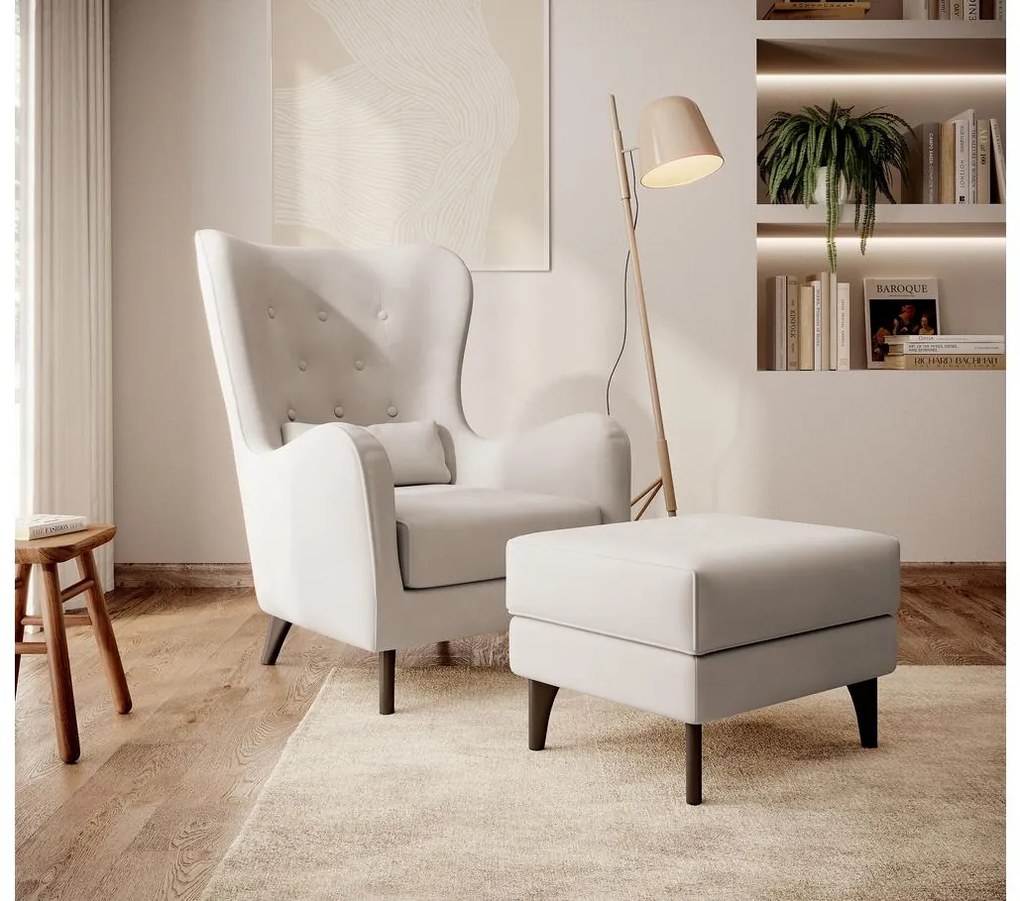 Fotel Calimero I (krém + wenge). 1099350