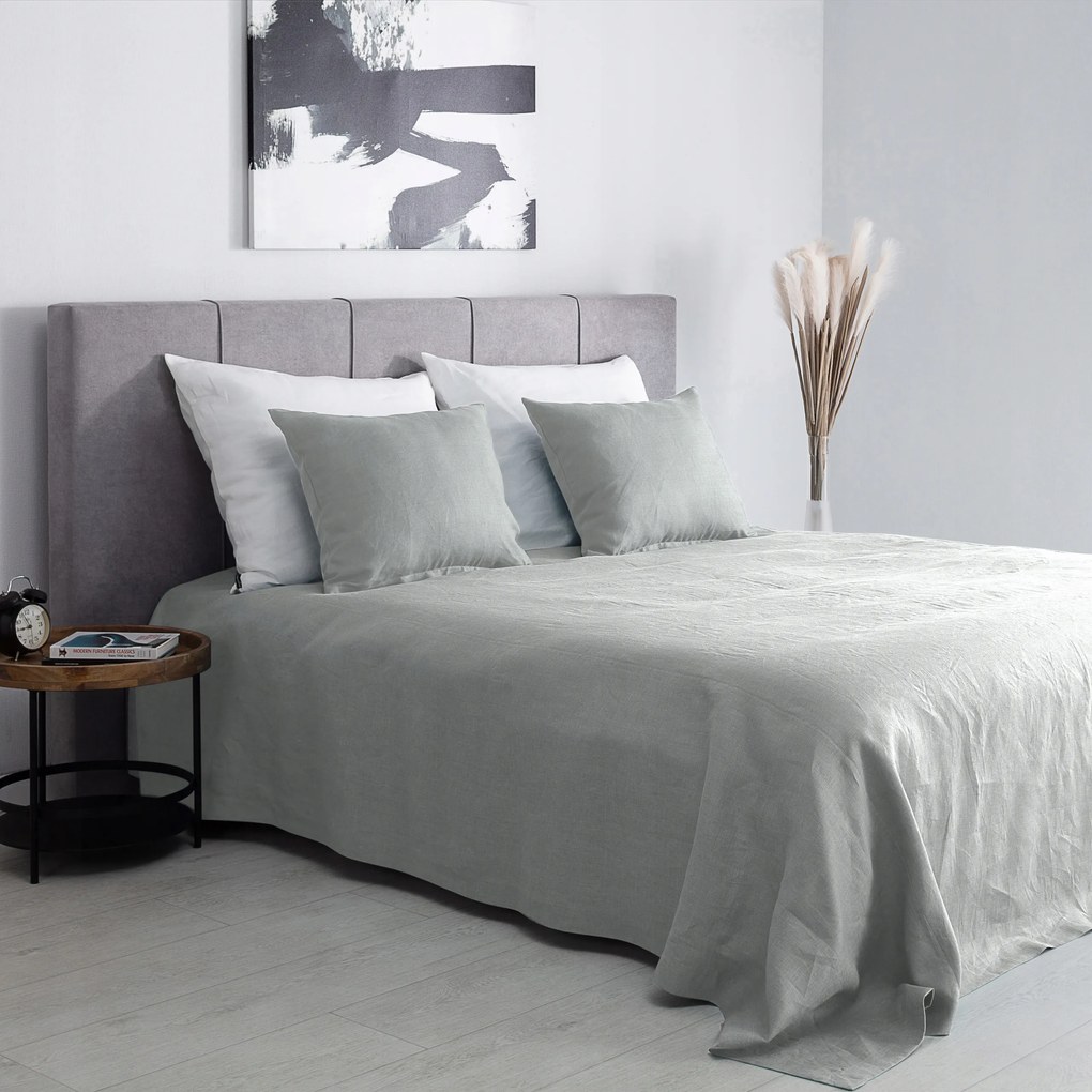 Dekoria Plaid Linen 260x260cm világosszürke szürke