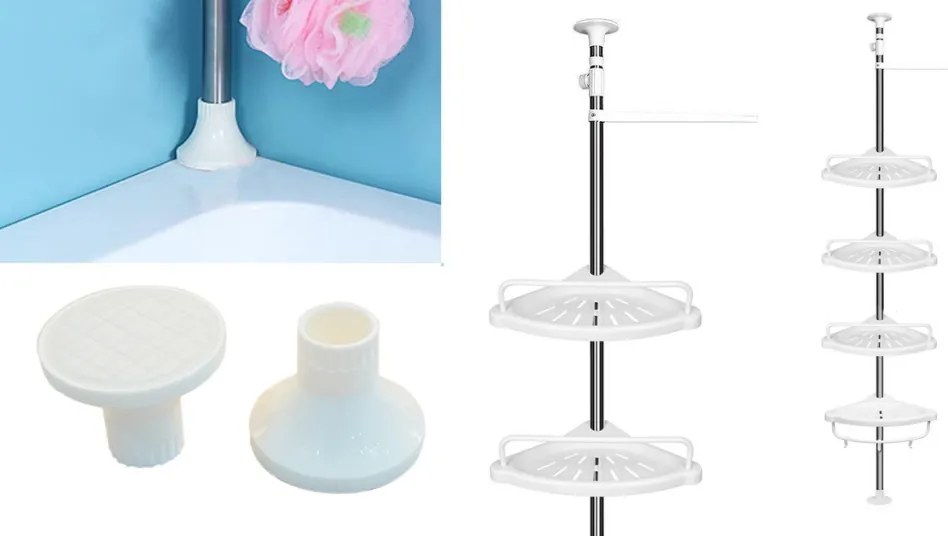 Teleszkópos fürdőszobapolc