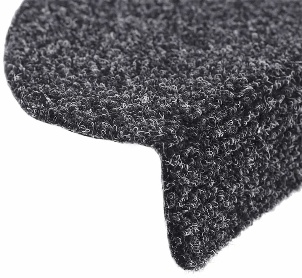 20 db sötétszürke öntapadó lépcsőszőnyeg 56 x 17 x 3 cm
