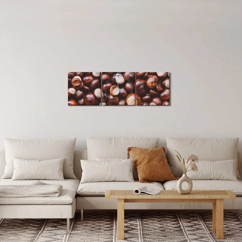 Kép - Érett gesztenye (órával) (90x30 cm)