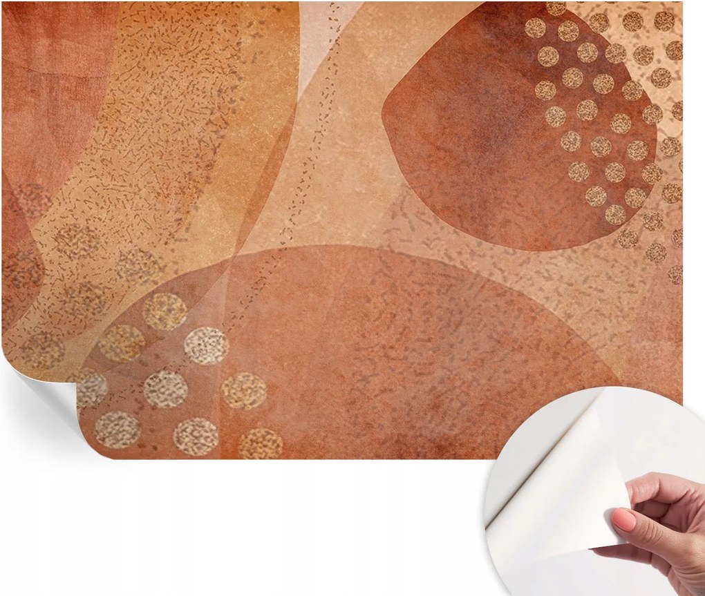 Dekoratív Öntapadós Tapéta Divatos Minták Földi kompozíciók 104x70 cm