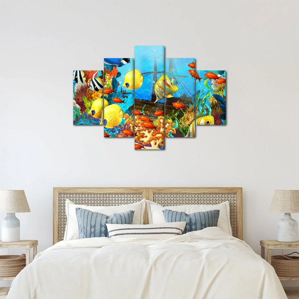 Kép - színes korallzátony (150x105 cm)