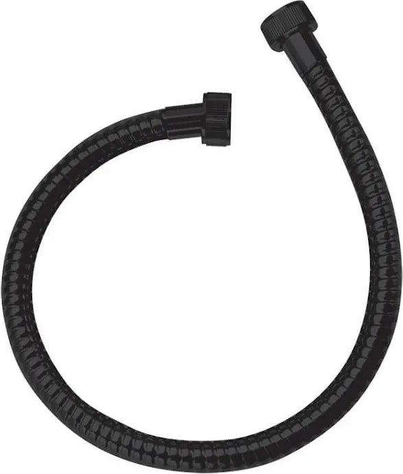 Csatlakozó Tömlő Zuhanyoszlophoz 70CM Fekete Acél Laveo