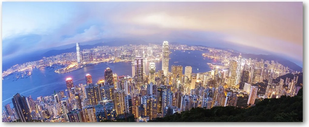 Lacobel konyhaszekrény alá Hong Kong panoráma XXL