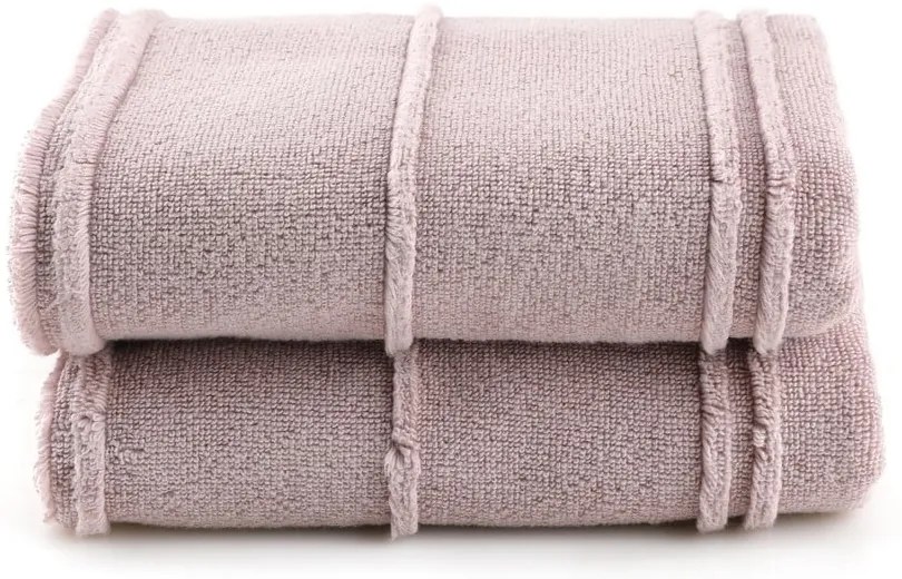 Rózsaszín frottír törölköző szett 2 db-os 50x90 cm Arden – Foutastic