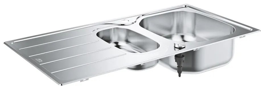 GROHE 31564SD1 - K200 mosogató 965 × 500 mm rozsdamentes acél