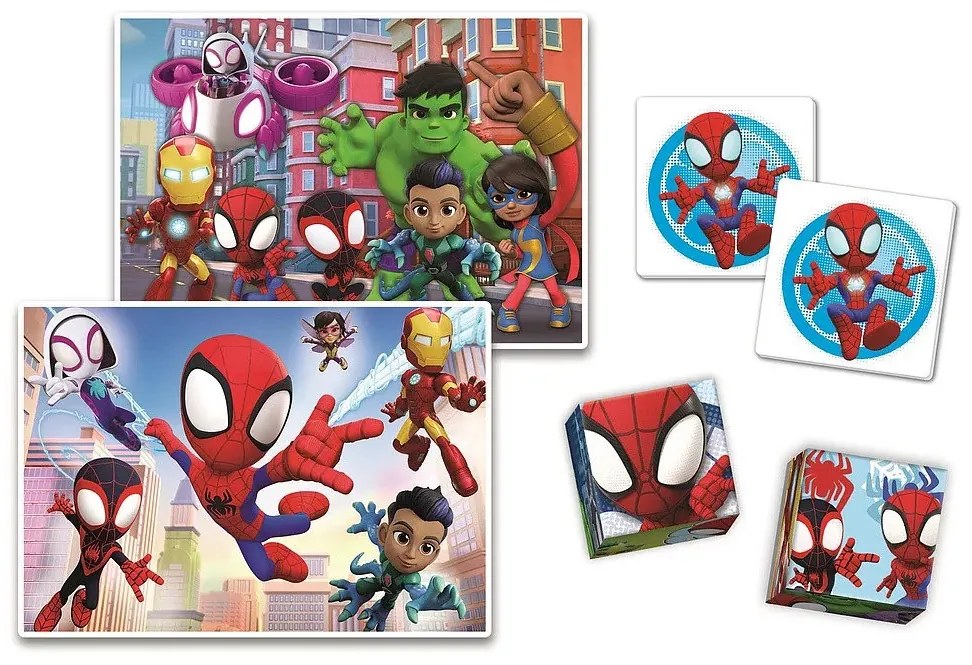 Pókember Spidey 4 az 1-ben játékgyűjtemény Clementoni