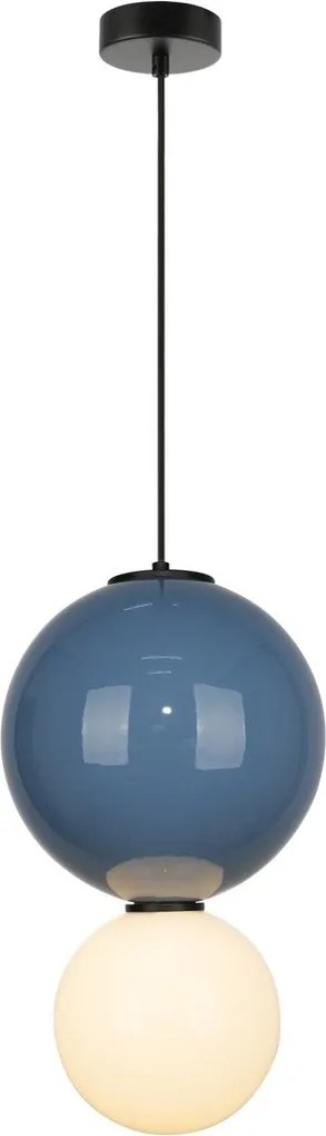 Italux modern függeszték pieve matt fehér kék opál itxpnd-95221-1l-blu