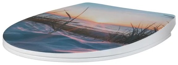 WENKO 24081800-WC-ülőke BALTIC 38,8x45 cm színes/fehér