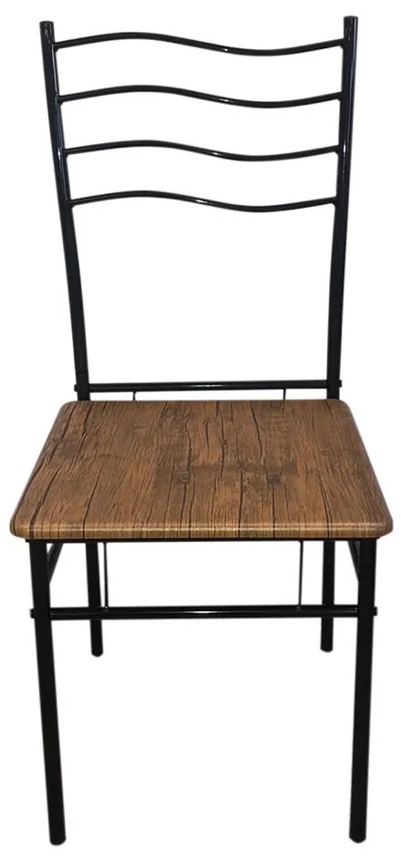 Fémvázas étkezőasztal 4 székkel