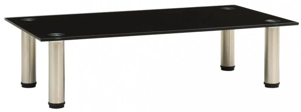 322761 TV Stand Black 60x35x17 cm Tempered Glass