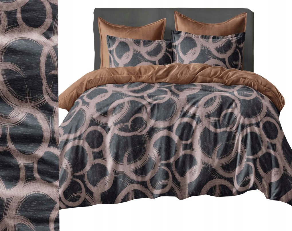 Flanel Ágyneműhuzat Garnitúra meleg 160x200 +2 párnahuzat Lengyel, geometrikus