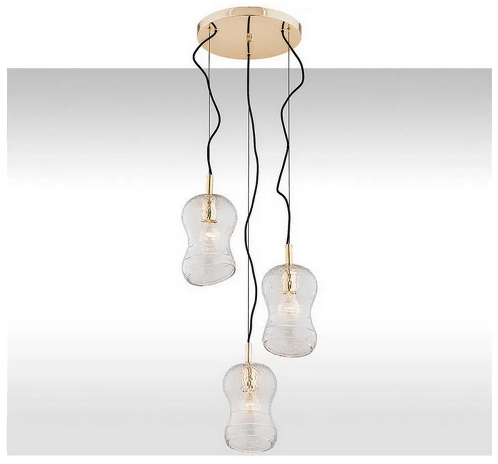 Argon 1464 - Csillár zsinóron CADIZ 3xE27/15W/230V