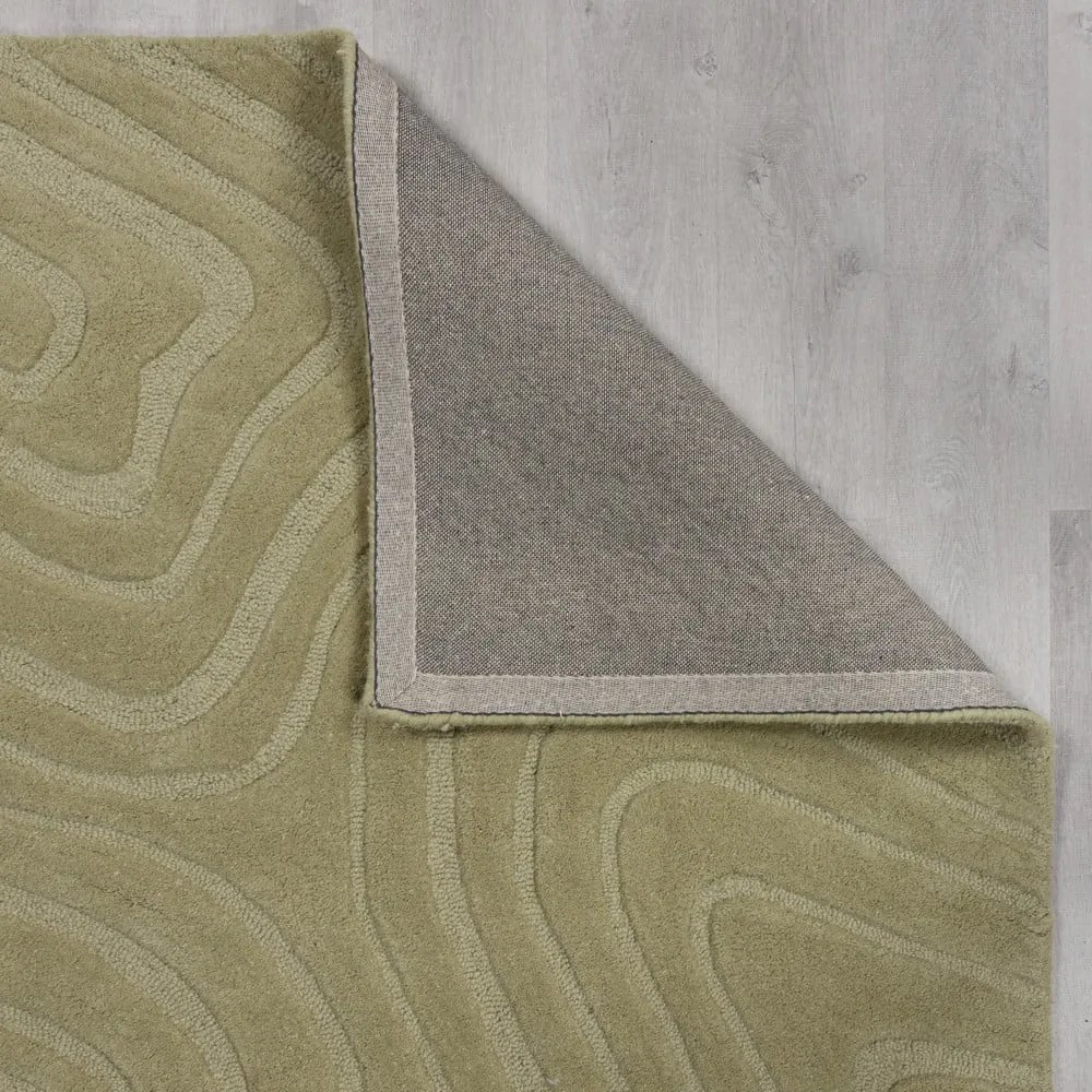 Khaki kézi szövésű gyapjú szőnyeg 200x290 cm Mesmerise Sage – Flair Rugs