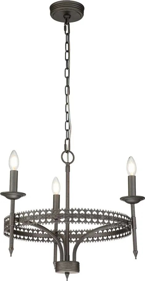 Elstead Lighting CROWN CROWN3 Csillár 3x60W/E14