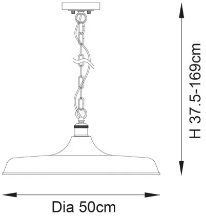 Endon 99998 - Láncos csillár SABIAN 1xE27/10W/230V fekete/arany