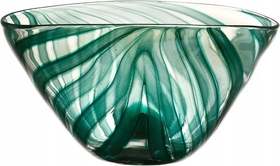 Cote Table Misa Allen Emeraude 30,5 x 21 x 17 cm üveg hand made 37520