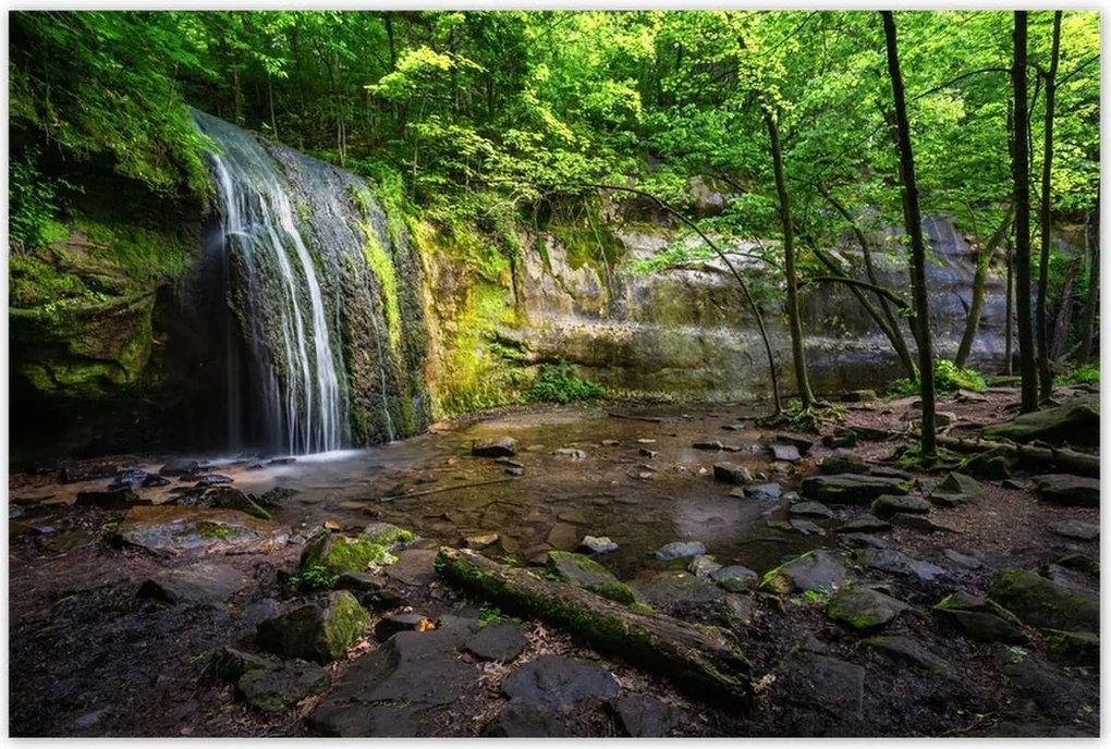 Poszterek 120x80 Trópusi erdő vízesés
