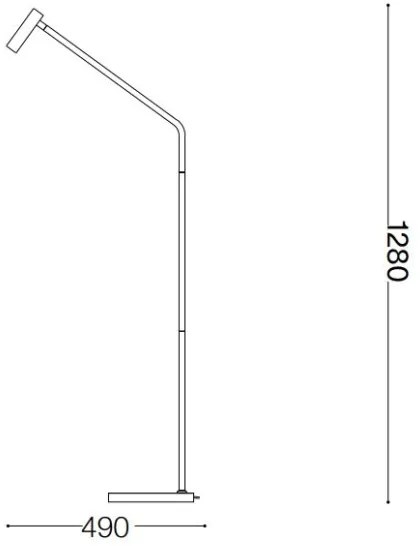 Ideal Lux - LED Állólámpa EASY LED/3,5W/230V CRI 90 réz