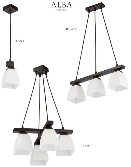 Jupiter 1112 - AB4 - Függeszték ALBA 4xE27/60W/230V