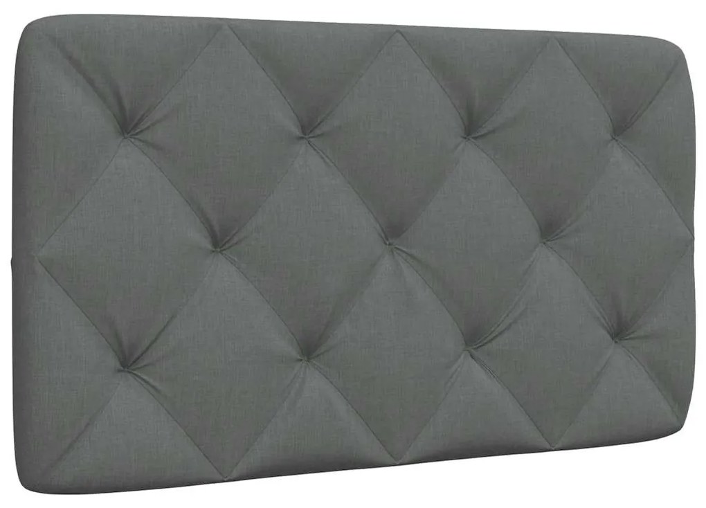 sötétszürke szövet fejtámla párna 90 cm