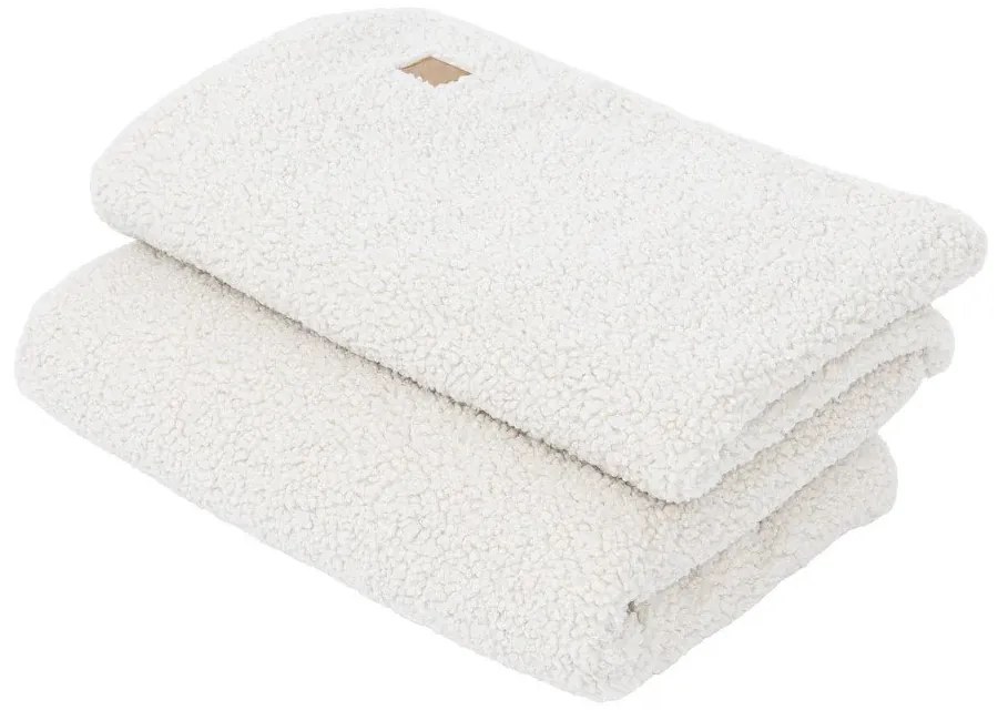 Krémszínű sherpa gyerek takaró 100x77 cm – Meowbaby