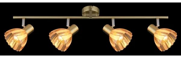 Globo 54315M-4 - Spotlámpa ZACHERY 4xE14/40W/230V arany