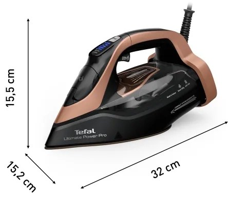 Tefal ULTIMATE POWER gőzölős vasaló 3200W/230V réz/fekete