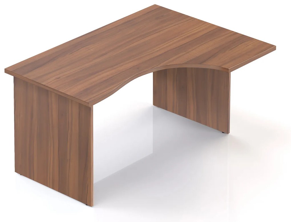 Visio ergonomikus asztal 140 x 100 cm, jobb, dió