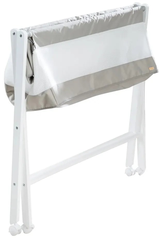 Fehér összecsukható gurulós bölcső 90x45 cm – Roba