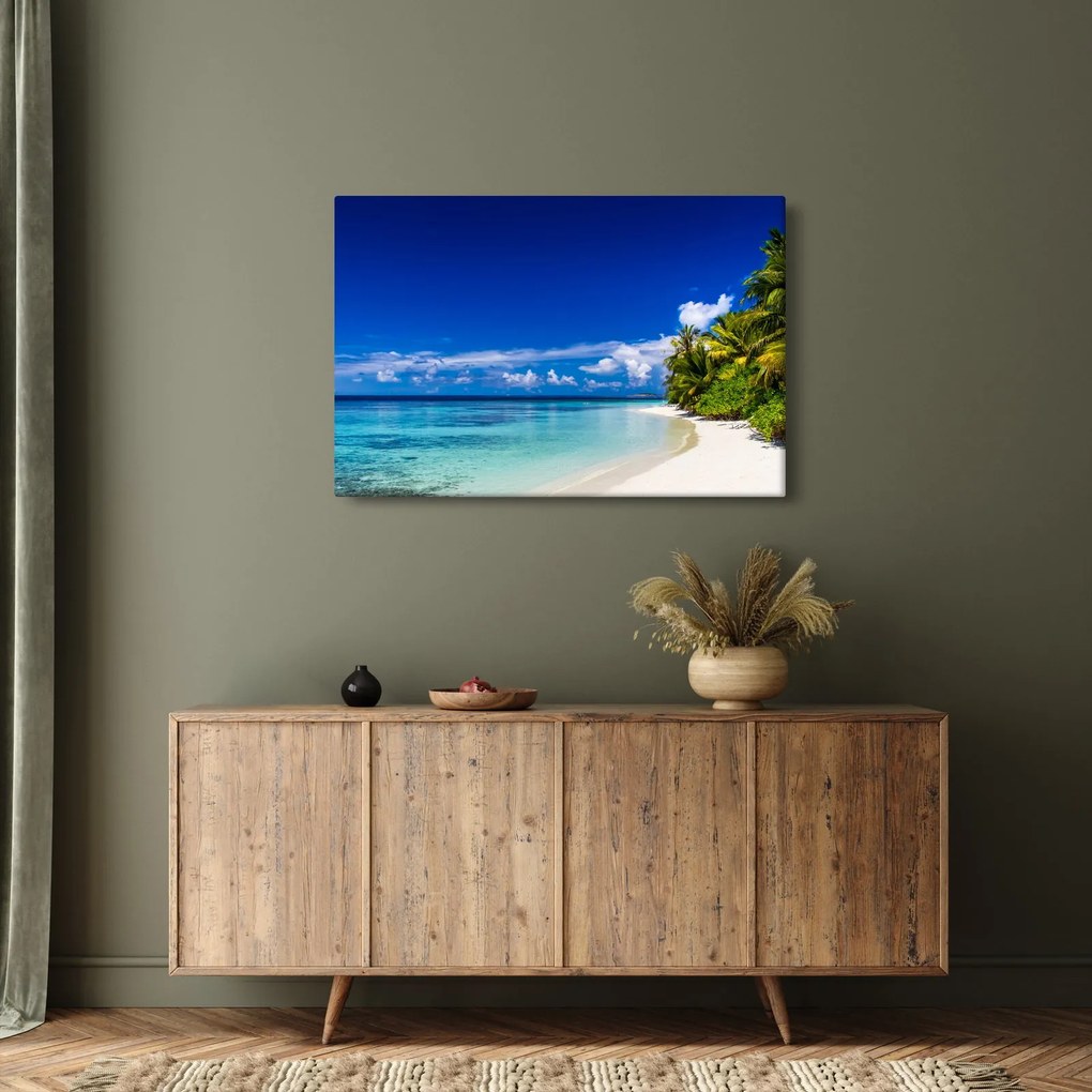 Egy trópusi tengerpart képe (90x60 cm)