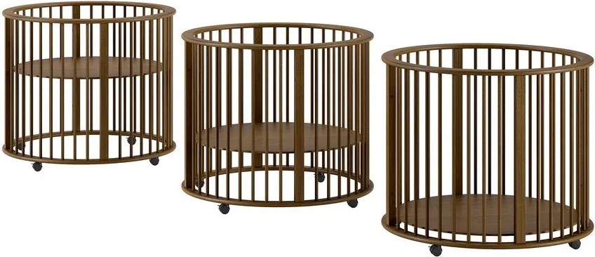 Barna bükkfa járóka 90x90 cm Dino – Vipack