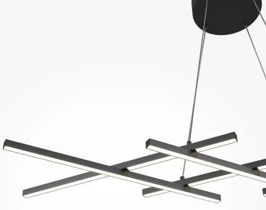 Maytoni MOD244PL-L50BK - HALO LED csillár kábelen LED/40W/230V fekete