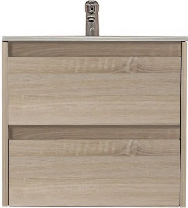 Porto 60 alsó fürdőszoba bútor mosdóval sonoma tölgy színben