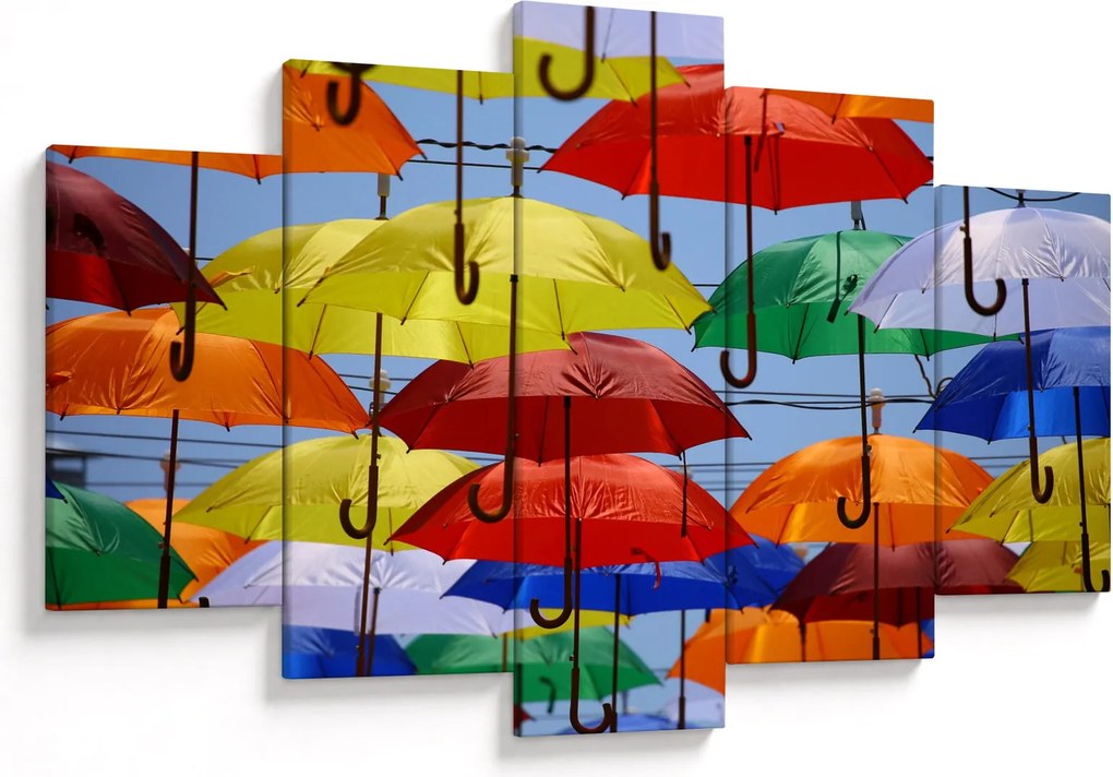 Színes esernyők képe (150x105 cm)