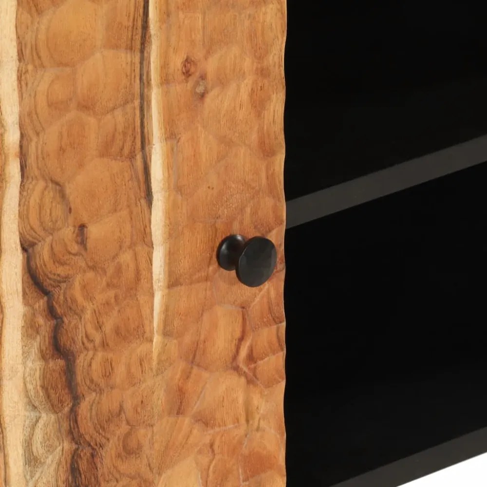 tömör akácfa TV-szekrény 80x33x46 cm